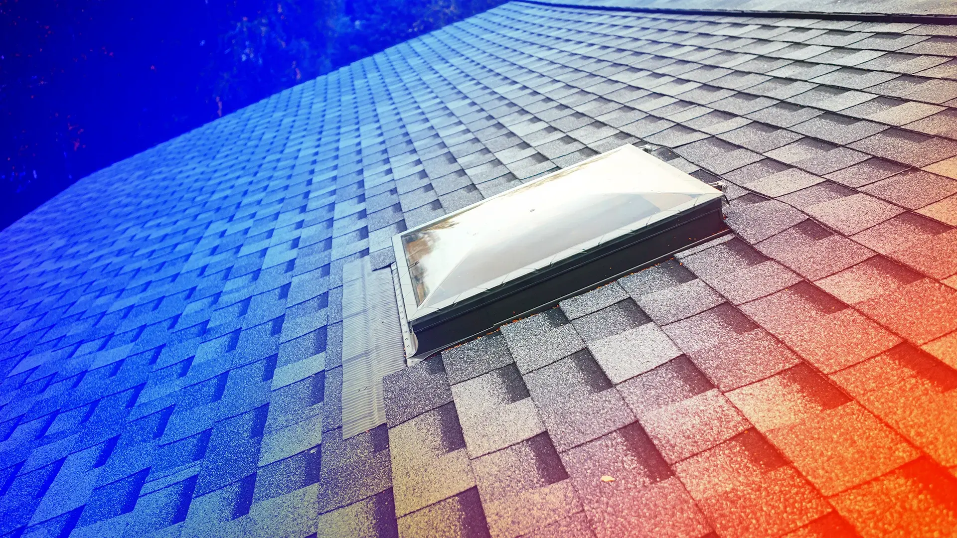 Roof with cool roofing materials