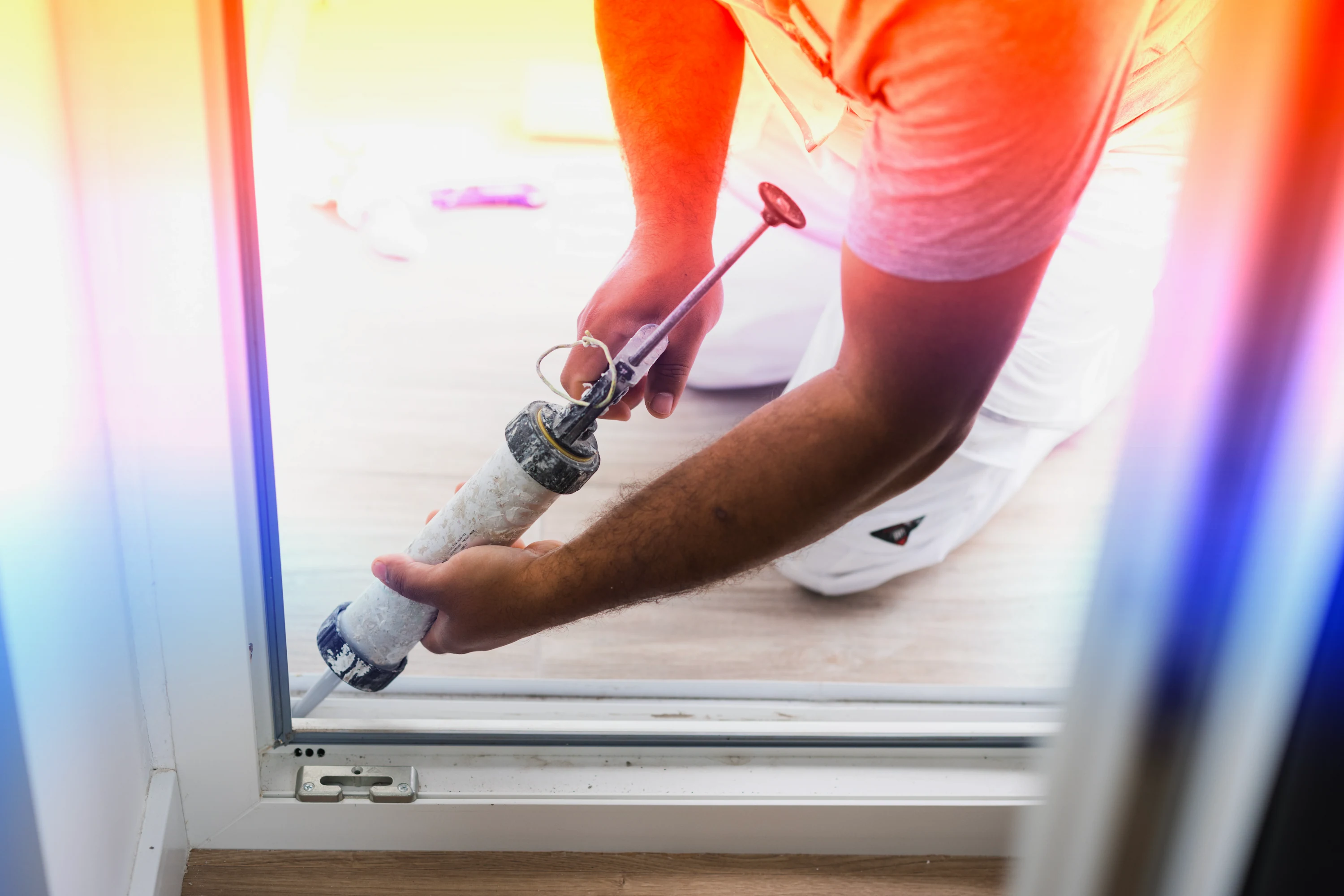Upgrading windows with caulking